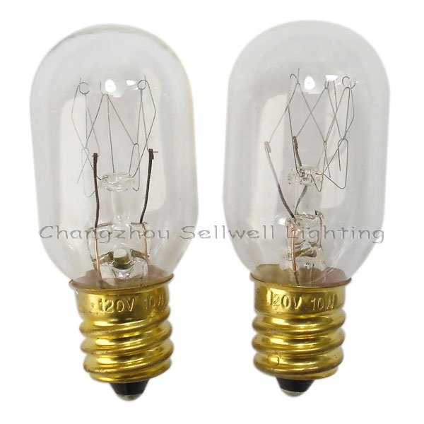 E12 T20x48mm 120v 10w Miniature Lamp Bulbs Lighting A163 Indicator Bulb -  AliExpress